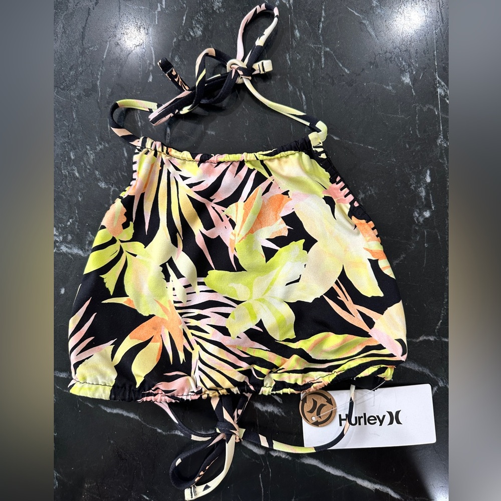 HURLEY Tropical wash high neck top